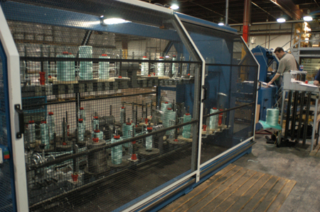 Rope manufacturing line at Polysteel